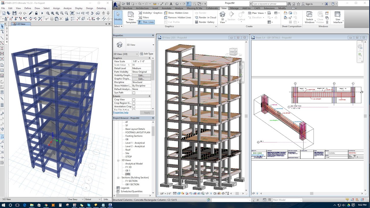 Export Model From Etabs To Revit Structure For Detailing Revit News