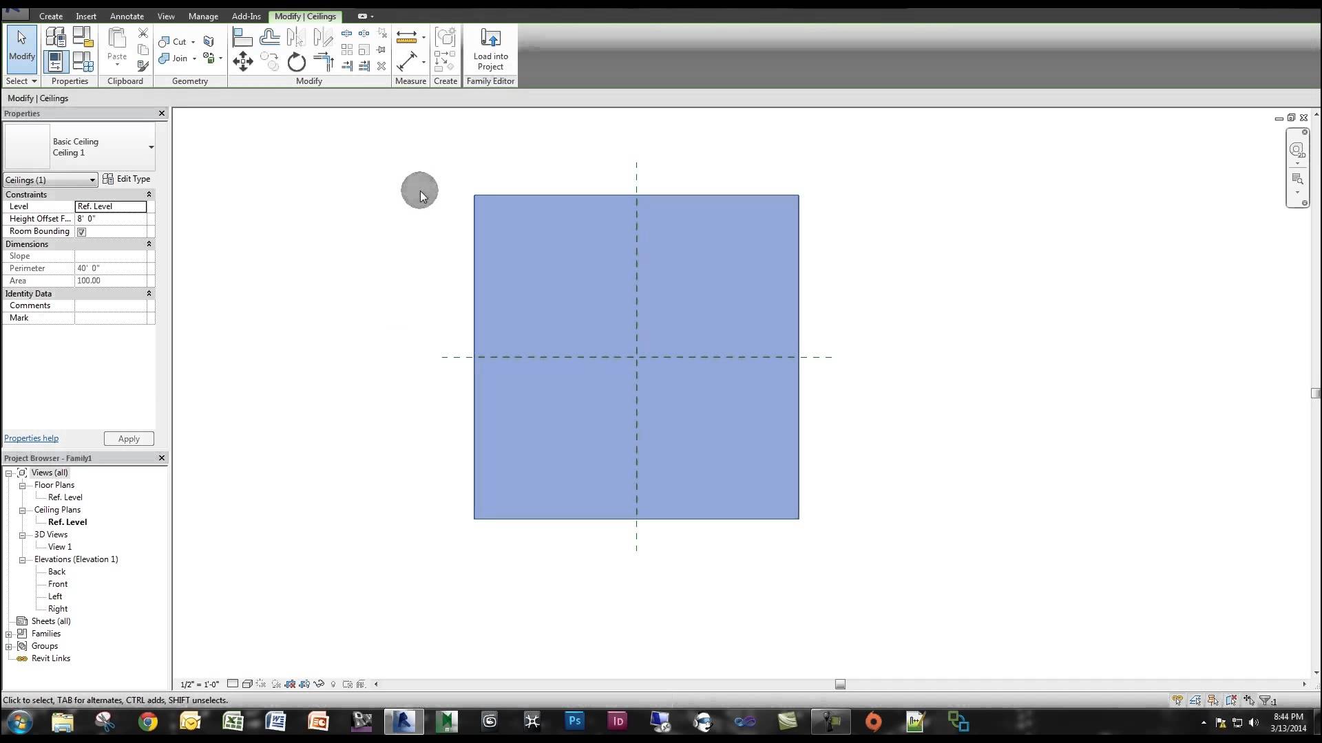 edit view reference family revit