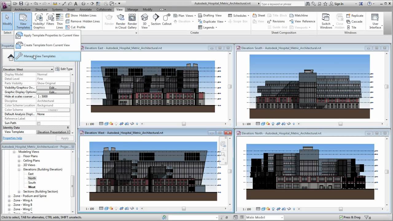 Autodesk Revit: Using View Templates - Revit news