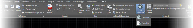 AutoCAD 2018 - Set Location