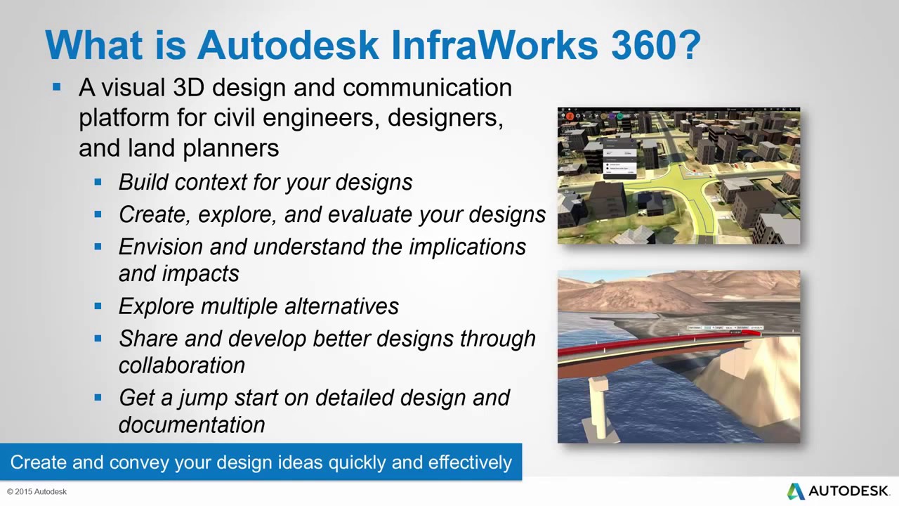 What Is Autodesk Infraworks 360 Autodesk Infraworks 360 Overview