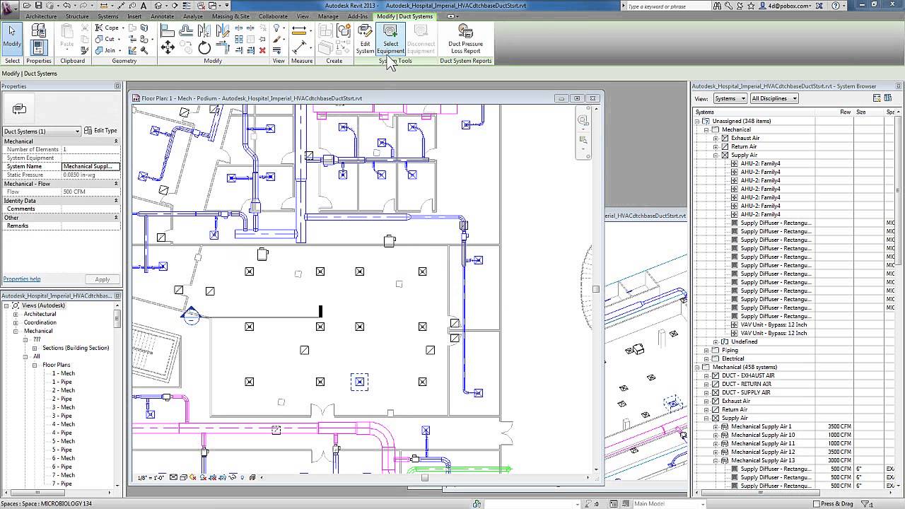 Revit for MEP - Duct Systems - Analytical / Logical Connections - Revit ...