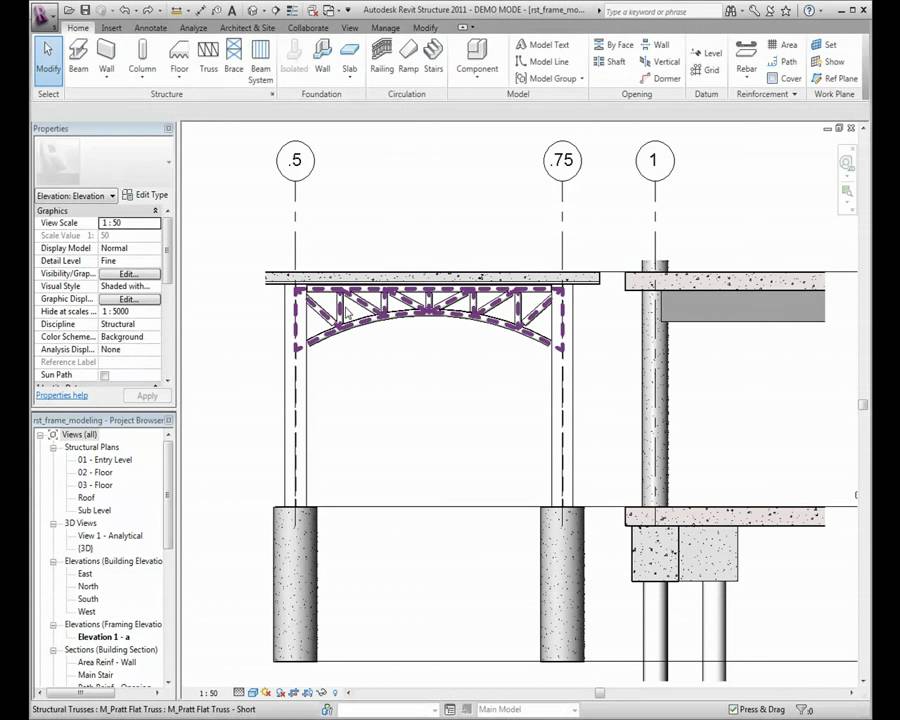 structural framing revit