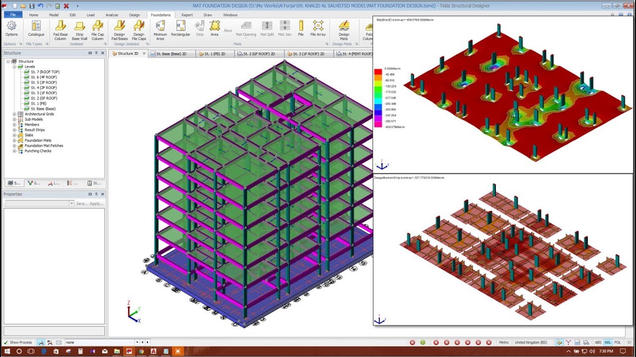 MAT FOUNDATION DESIGN IN TEKLA STRUCTURAL DESIGNER 2017 Revit news