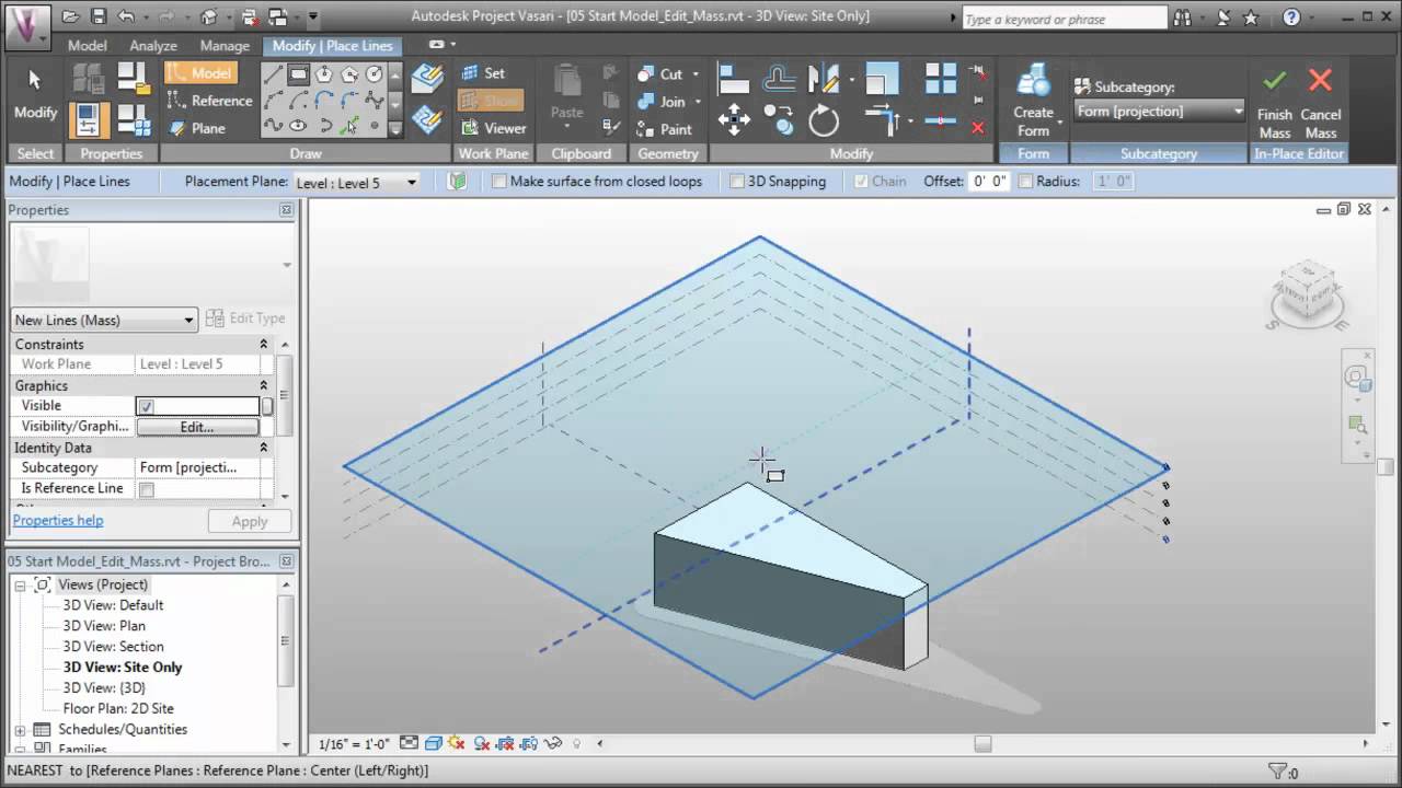 Vasari Essential Skills - Work planes - Revit news