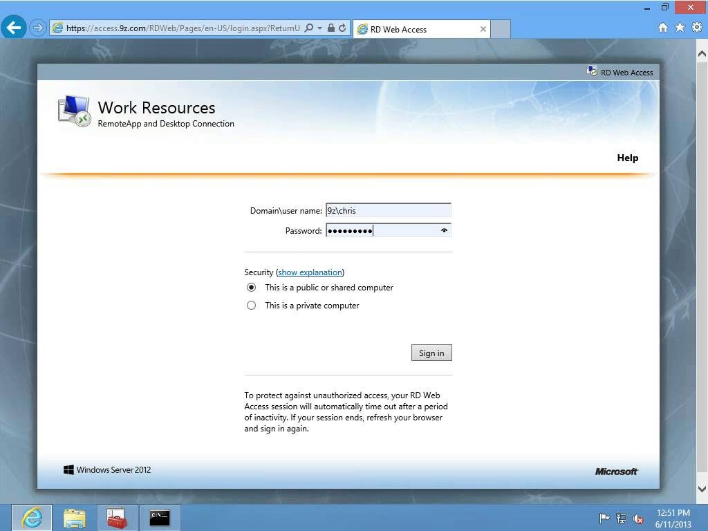 Connecting default. Remote desktop web access. RDS web access. Windows Server 2008 RDS. Windows Server 2012 r2.