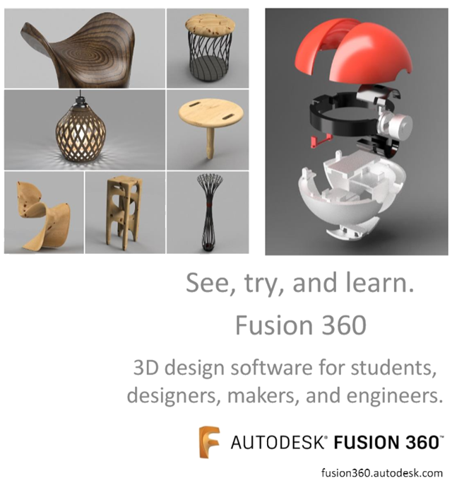 See, try, and learn Fusion 360