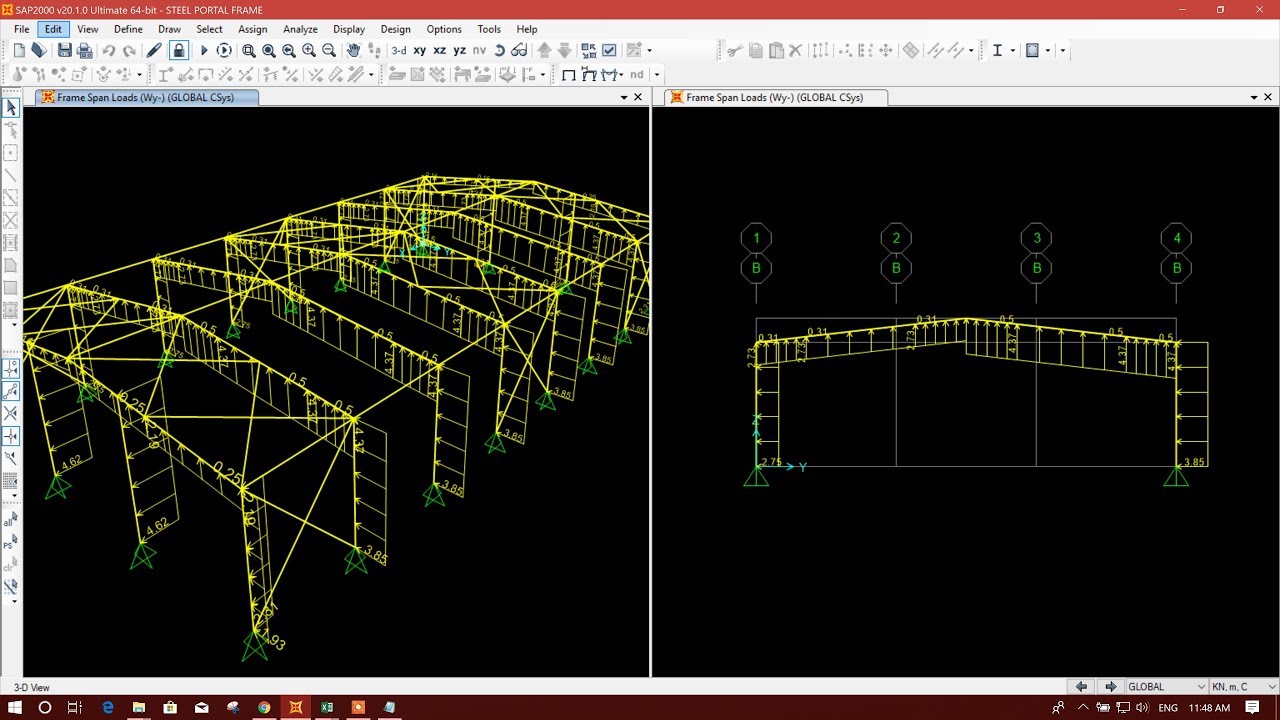 free steel portal frame design software