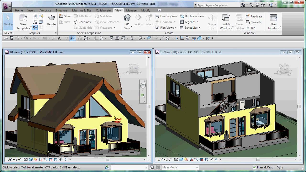 Revit Intro To Roof Tips And In Place Families Cadclips Revit News 6863