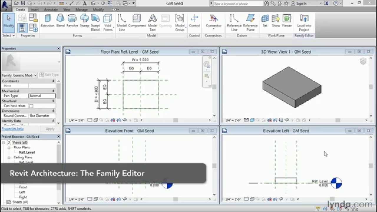 Revit Family Editor tutorial: Controlling rotation | lynda.com - Revit news