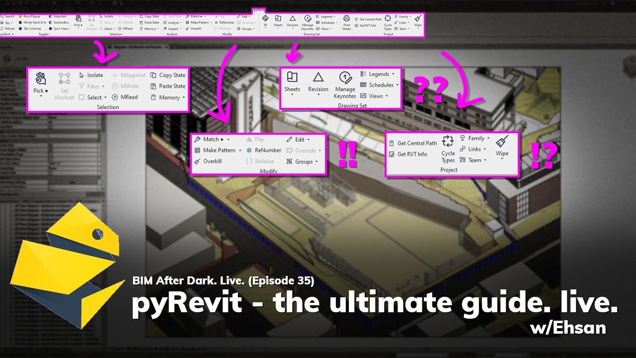 pyRevit The Ultimate Guide (Live) w/Ehsan Revit news