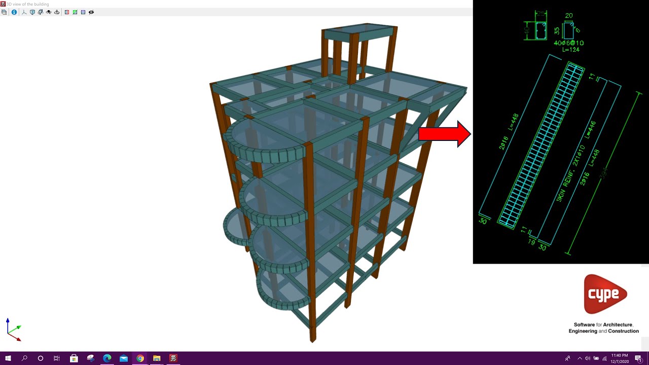 Inclined Or Slanted Column Design Cypecad 2021 Revit News 4824