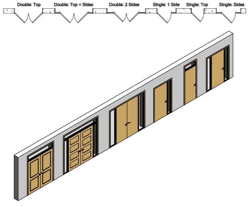 New Revit Doors Download Pocket Sidelights Sliding And High Lod Wood